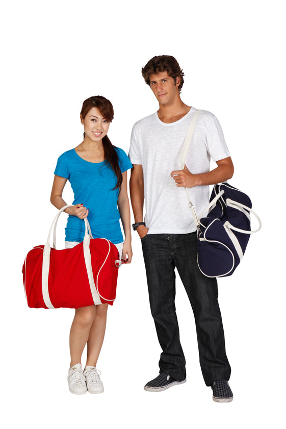 Contrast Bag in Azure/Natural