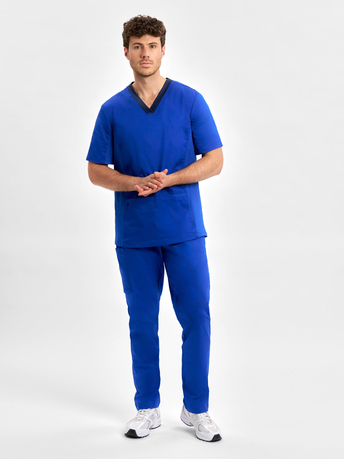 Inaura Riley Mens Straight Leg Scrub Pant — model view