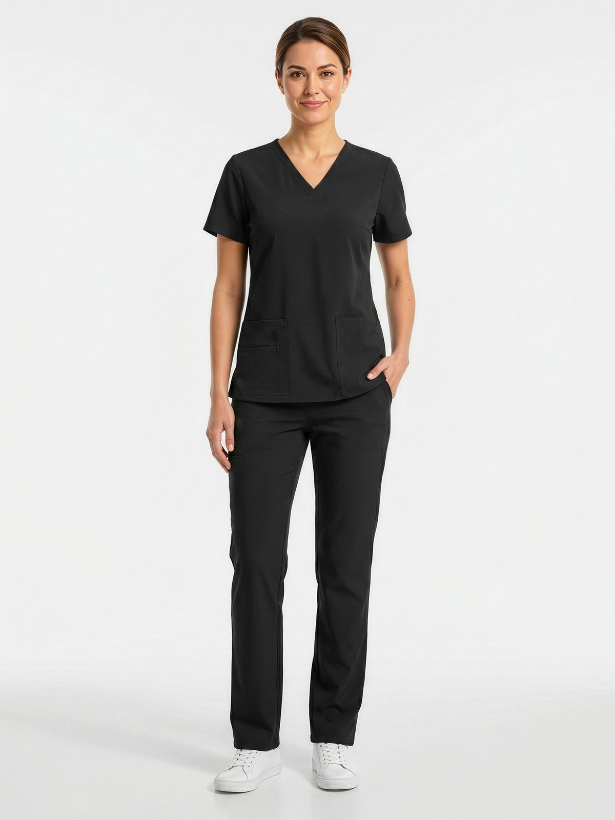 Inaura Tokyo Womens Scrub Pant — model view