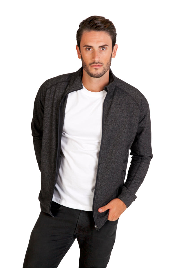 Men's Greatness Heather Jacket in Black