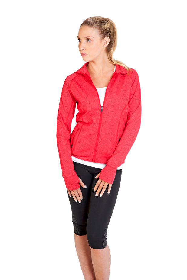 Womens Greatness Heather Jacket in Black