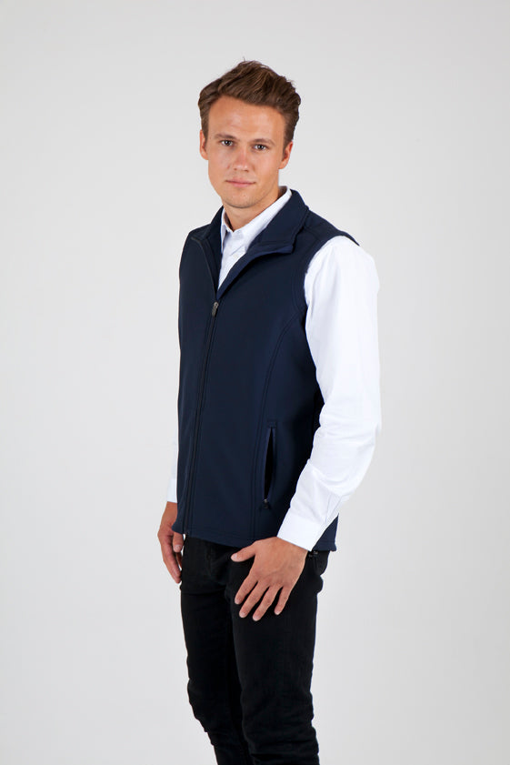 Men's Soft Shell VEST - TEMPEST Range in Black