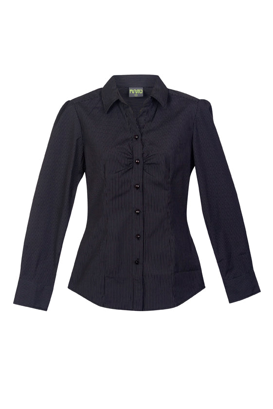 Womens Urban Stripe Shirt in Black/White