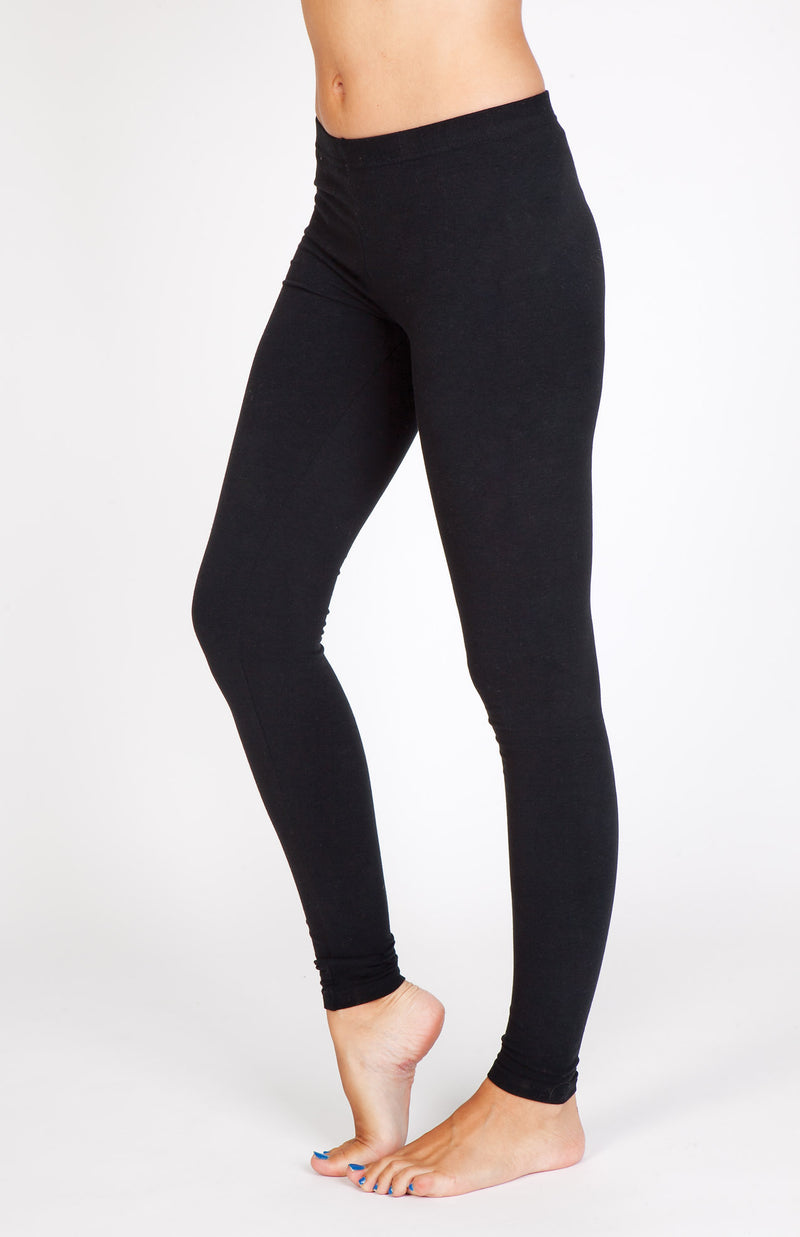 Womens Spandex Full Length Legging in Black