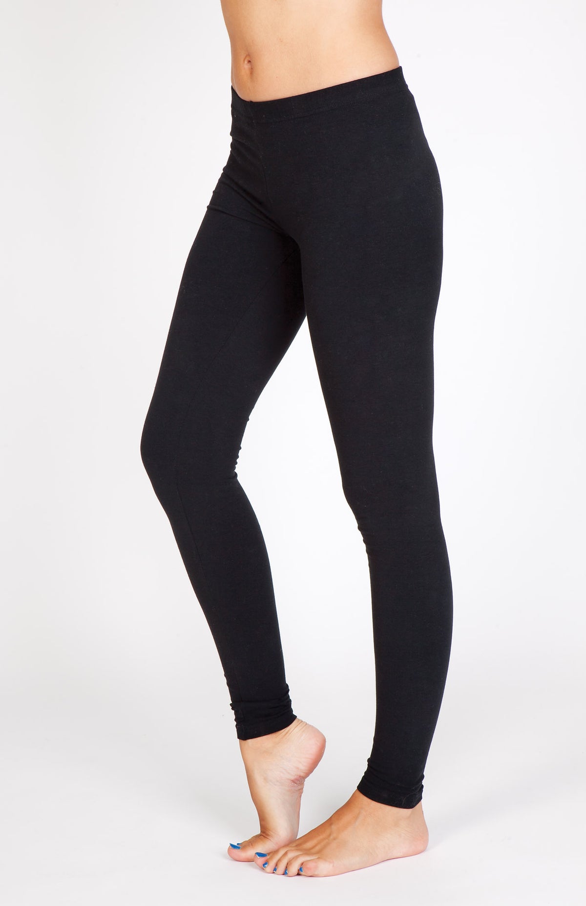 Womens Spandex Full Length Legging in Black