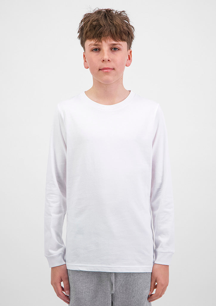 Good Mates Basis Youth Long Sleeve Tee — model view