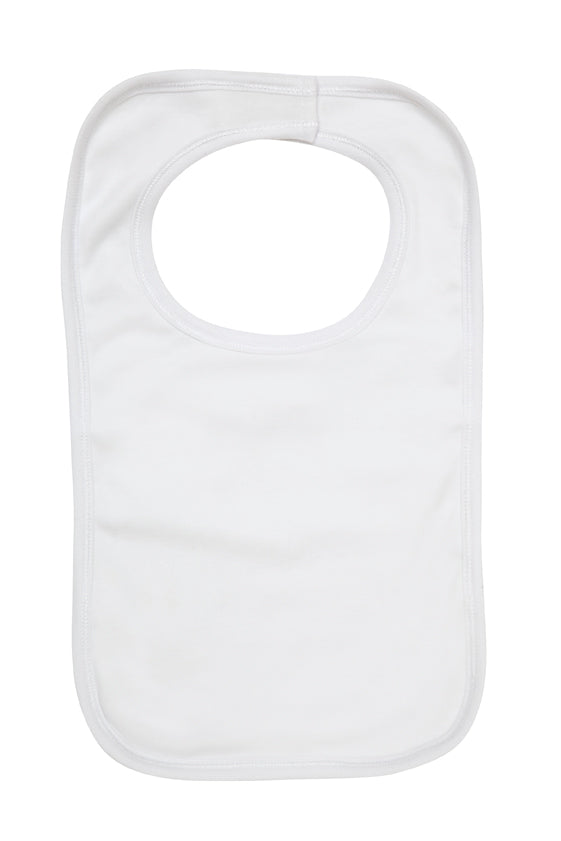 Organic Kids Bib - White front
