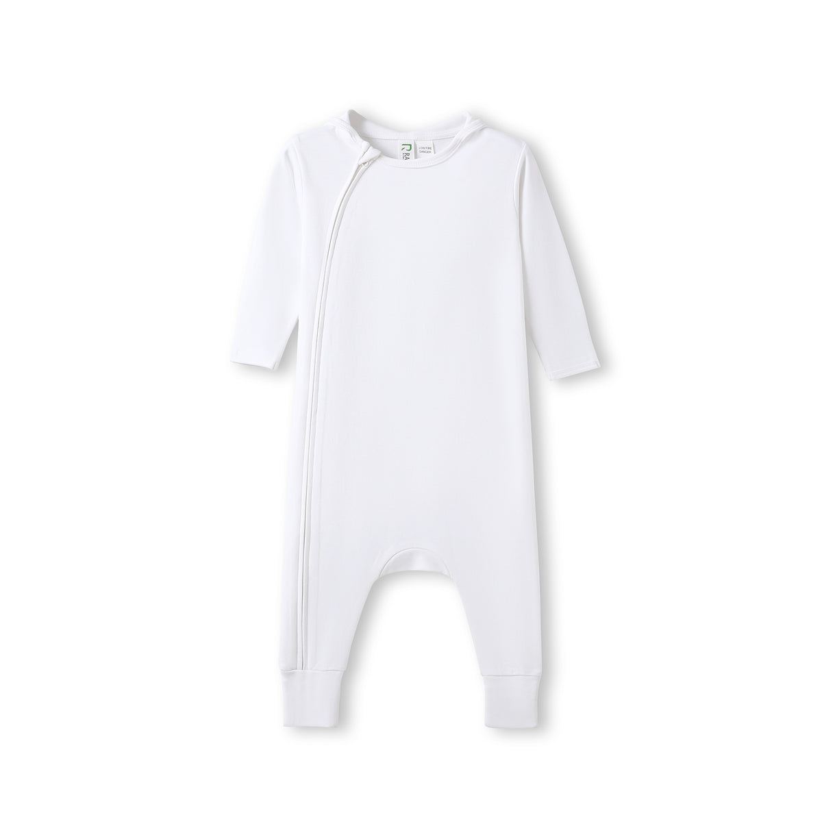 Organic Baby Sleepsuit in White