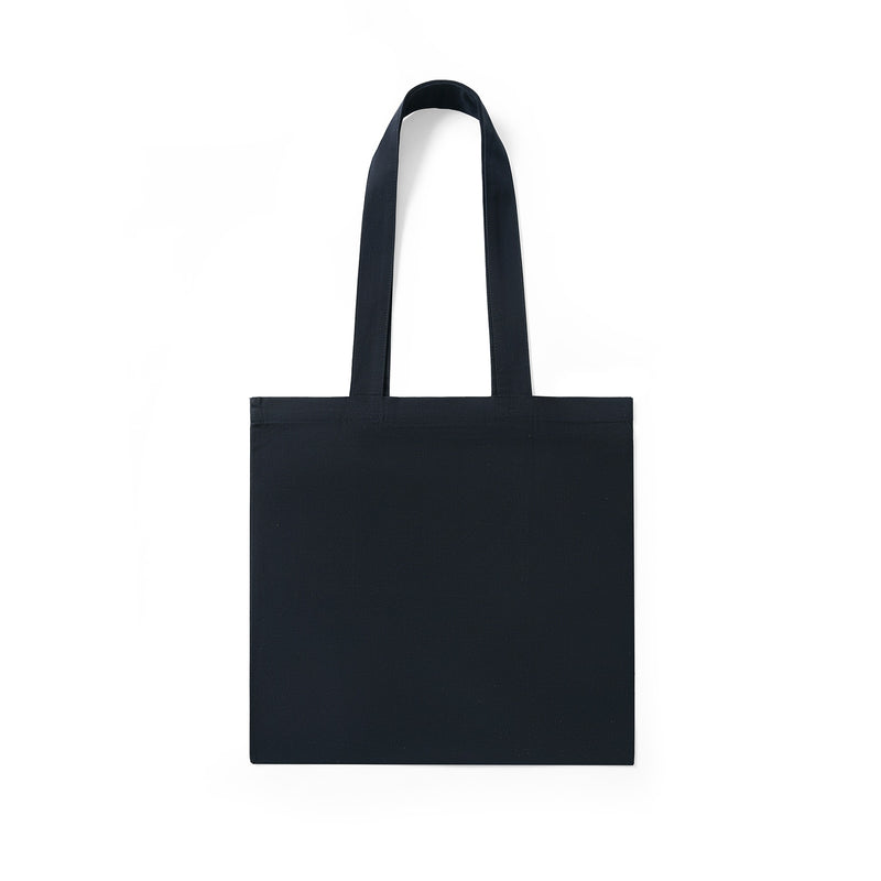 Organic Cotton Tote bag with inner zipper pocket - Navy Blue front