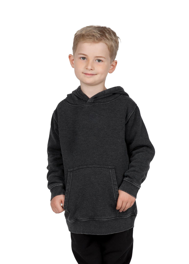 Baby's Stone Wash Fleece Hoodie in Black