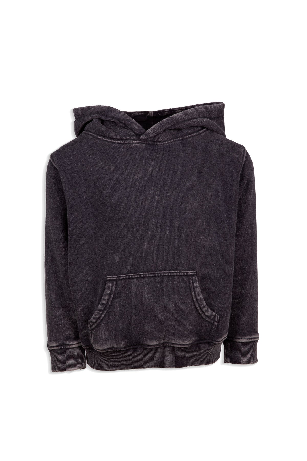 Baby's Stone Wash Fleece Hoodie in Black