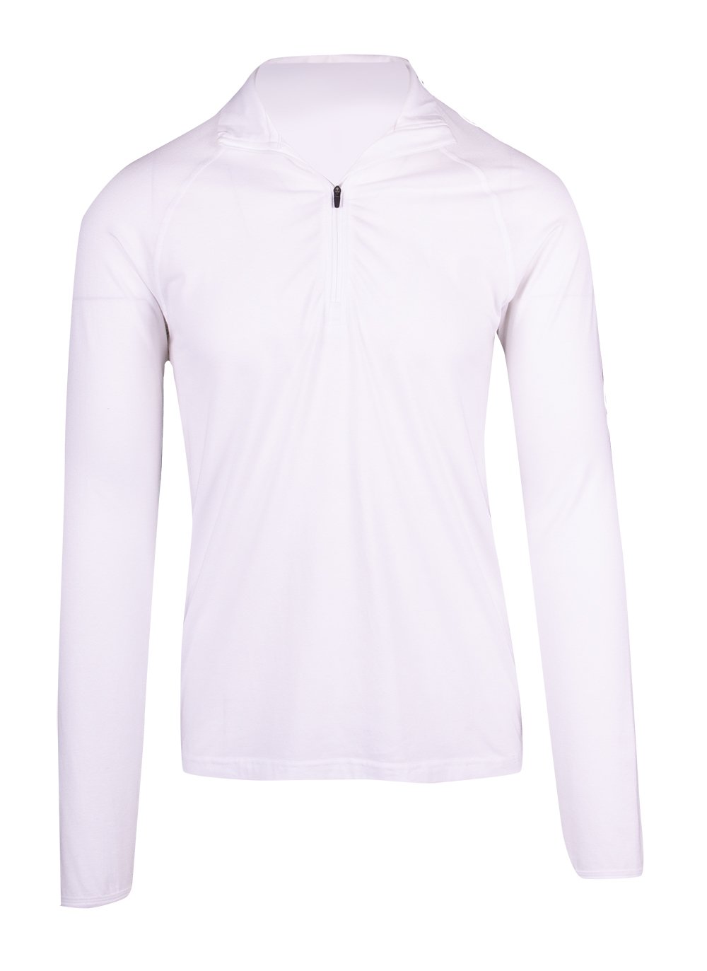 Mens Greatness Half Zip Mock Neck in White