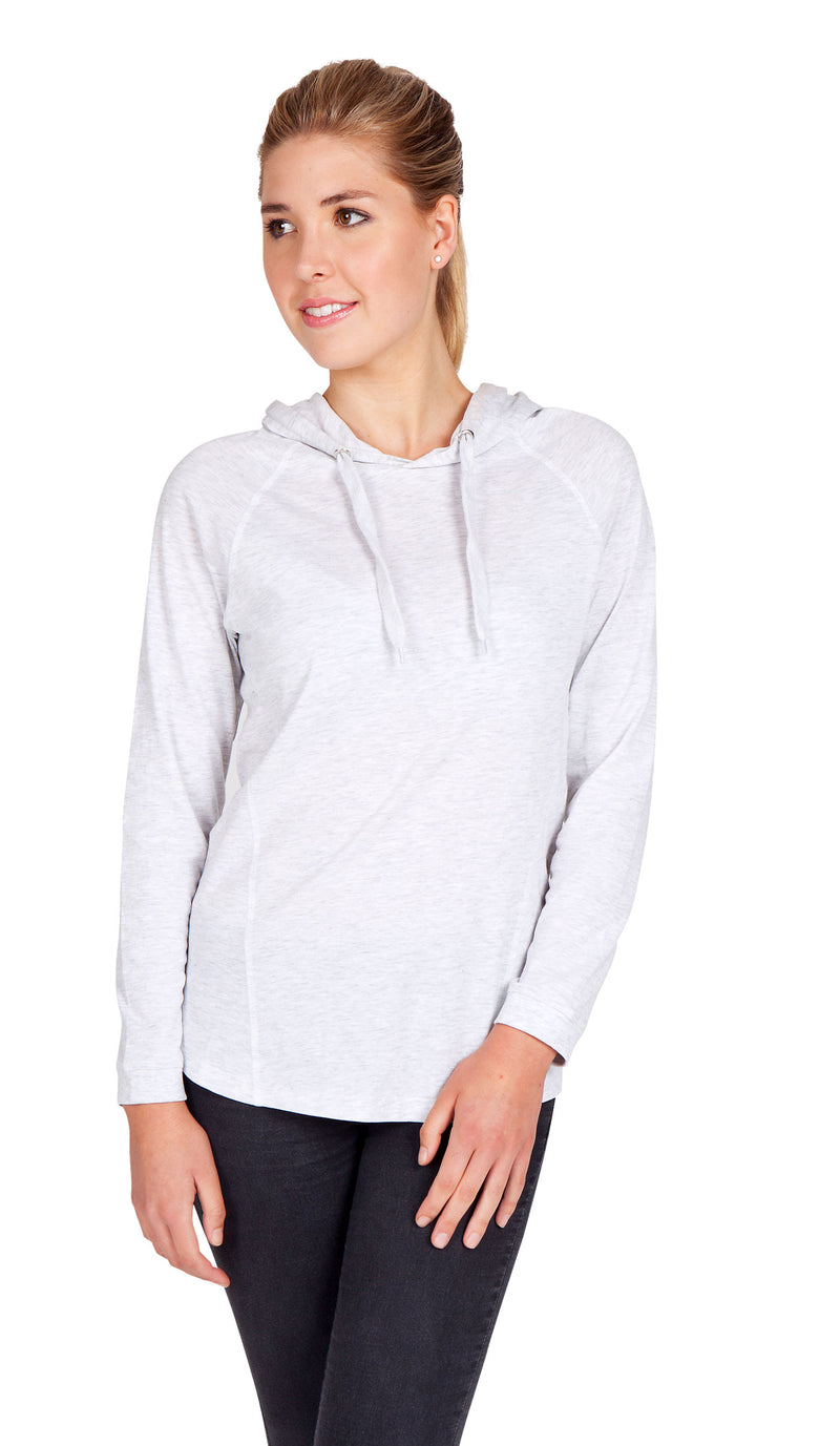 Women's fusion T-shirt Hoodie in Black