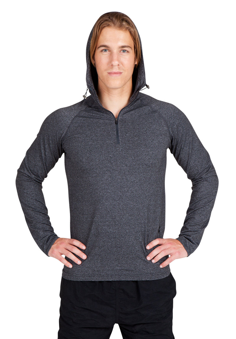 Mens' Greatness Half-Hood Top in Black