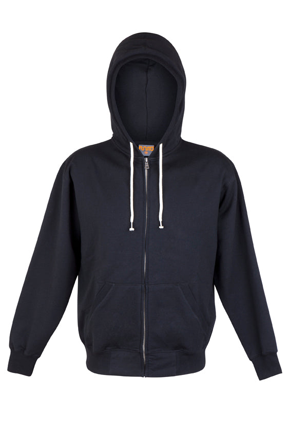 Mens Greatness Heather Zip Hoodie in Black