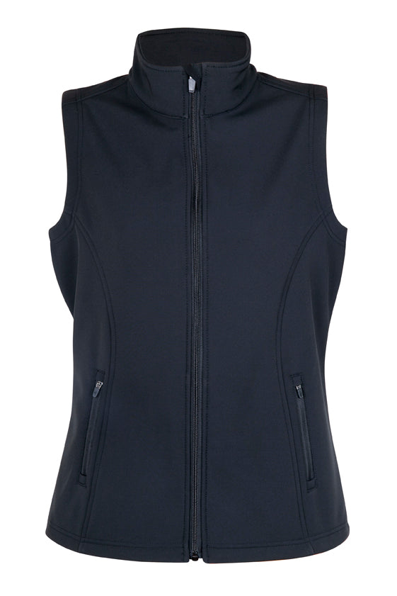 Womens Soft Shell Vest - TEMPEST Range in Black