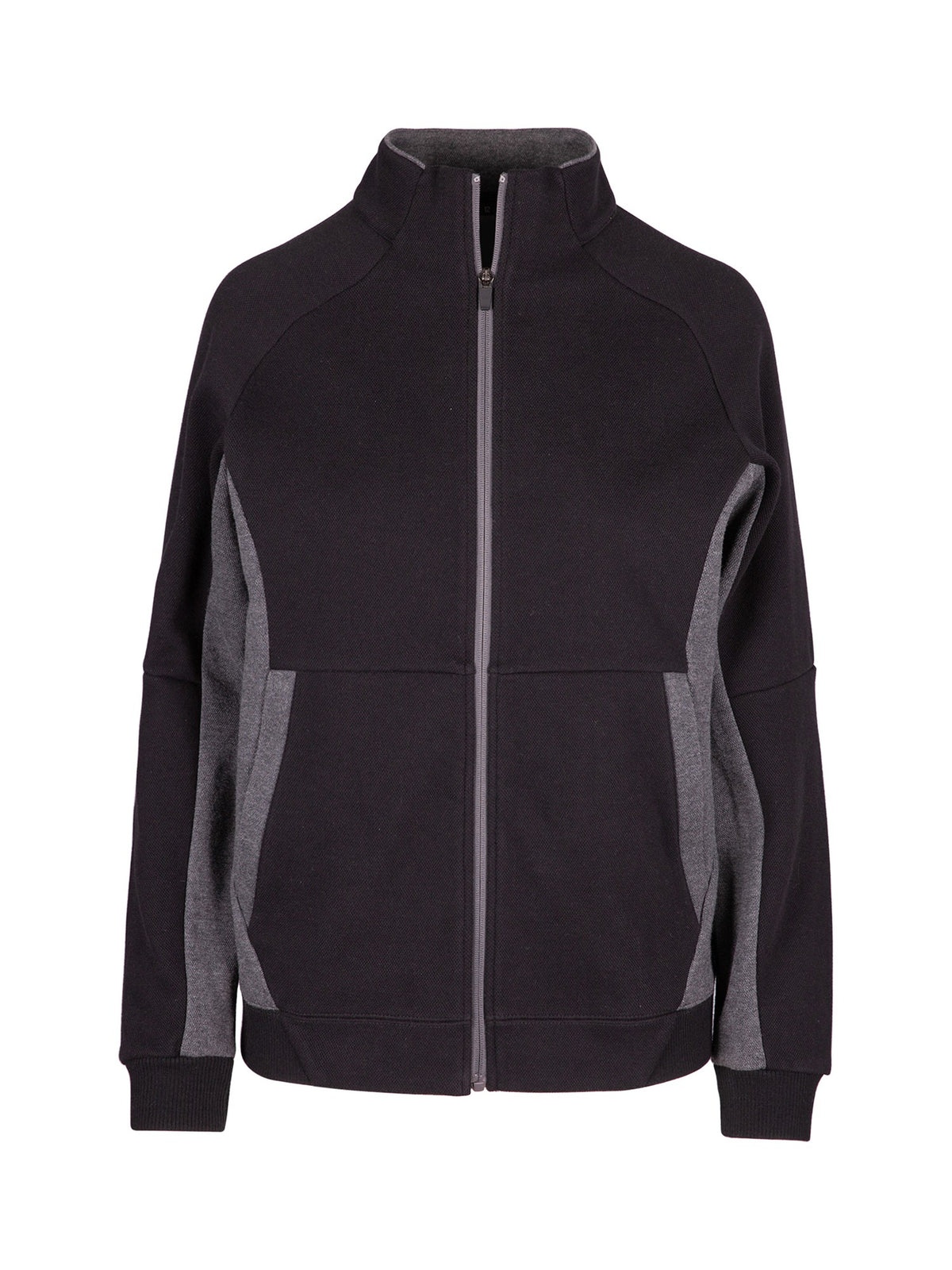 Womens' Icon Jacket - 420 gsm in Black/Dark Marl
