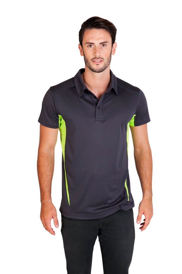 Men's Accelerator Polyester Polo in Navy Blue