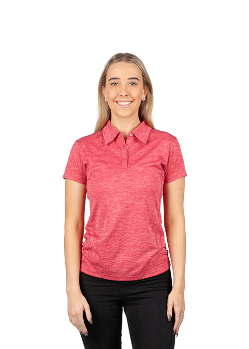 Womens' Challenger 100% polyester Polo in Azure Marl