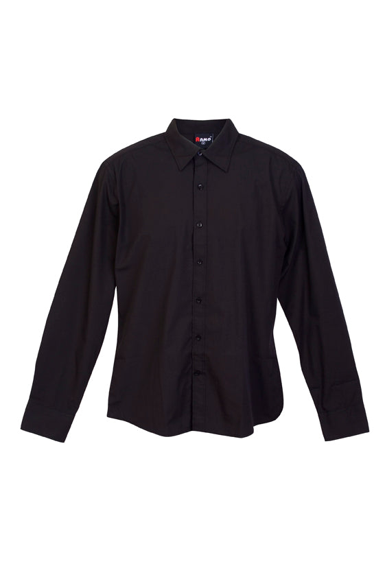 Mens Long Sleeve Shirts in Black
