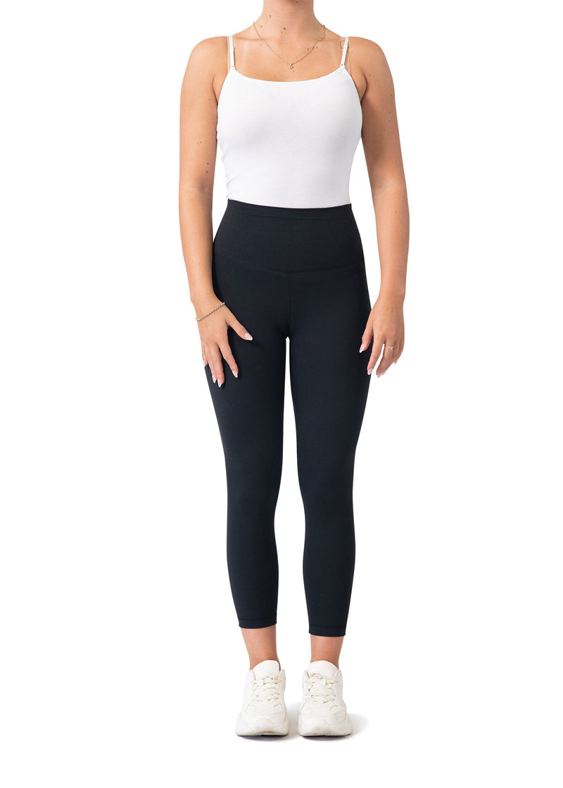 Womens High Rise full length leggings in Black