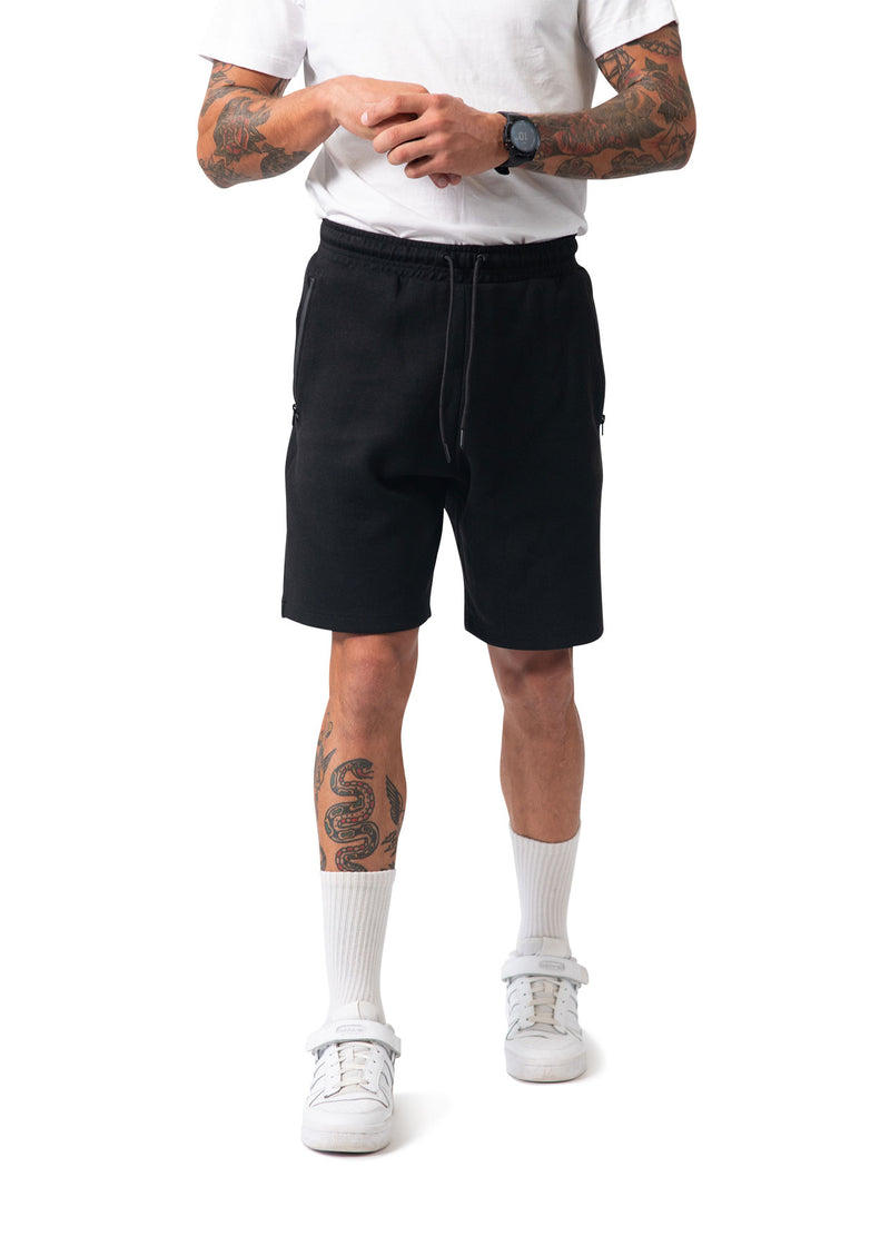 Mens' Cotton Sandwich Shorts in Black