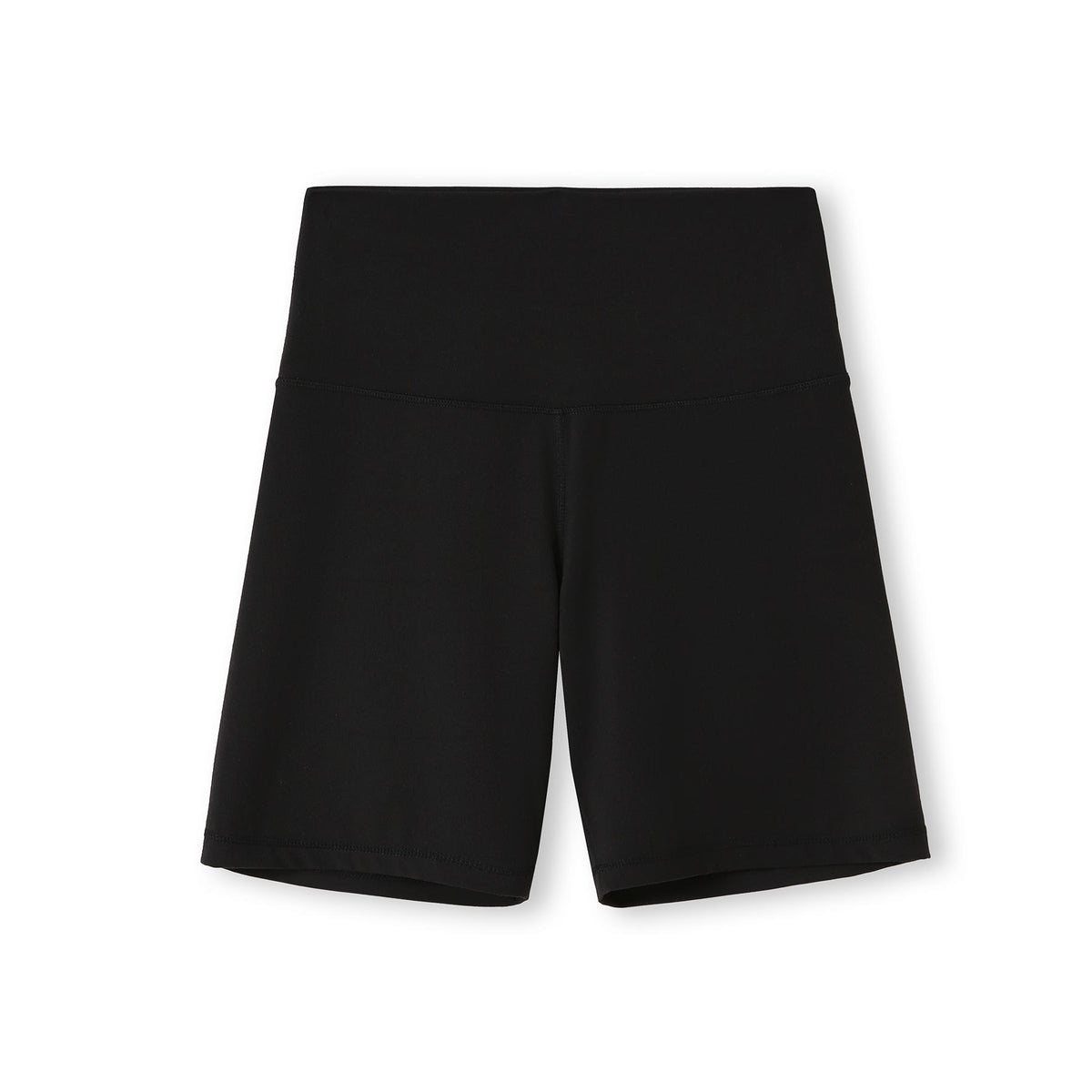 Womens High Rise Legging Shorts in Black