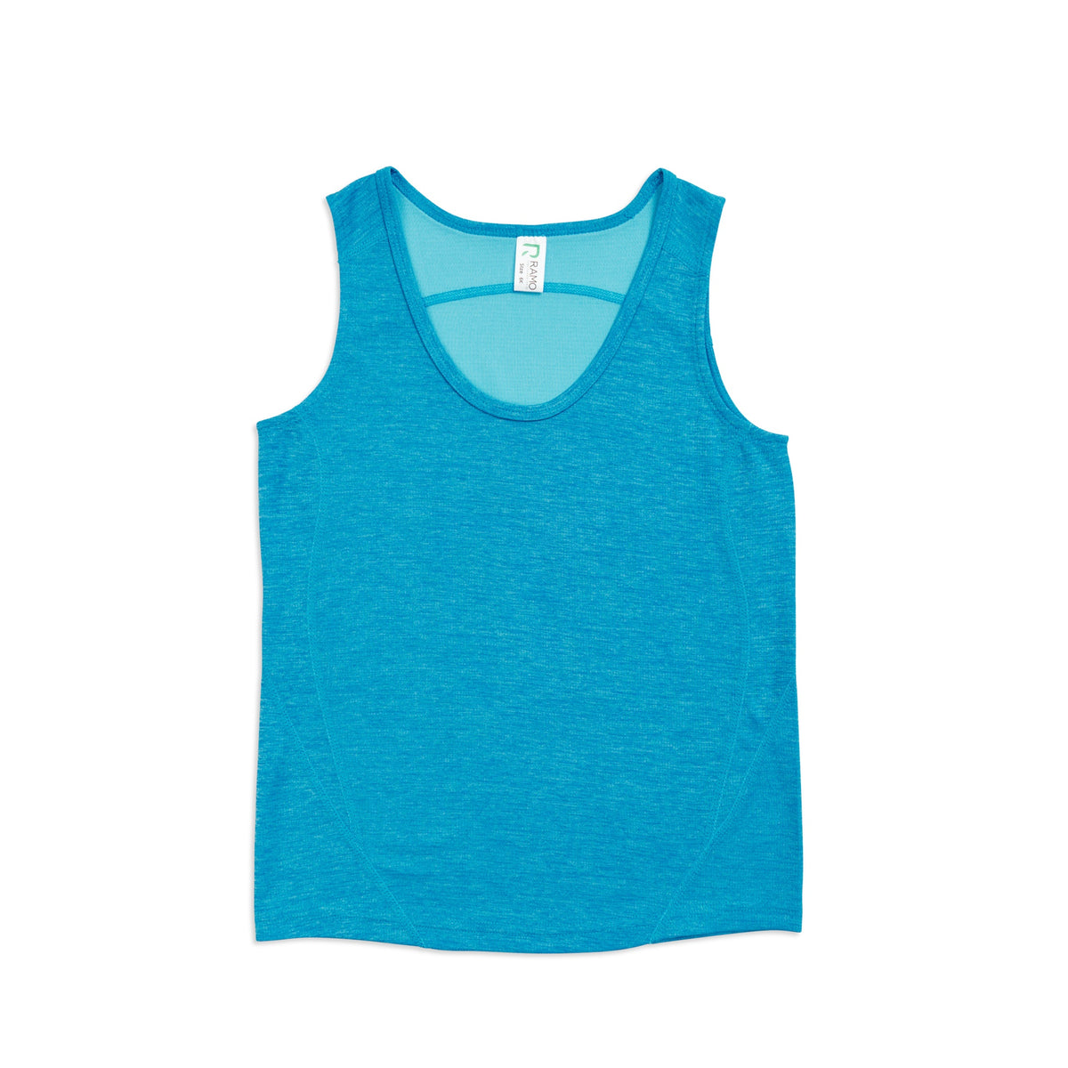 Kids' Challenger 100% polyester singlet in Azure Marl
