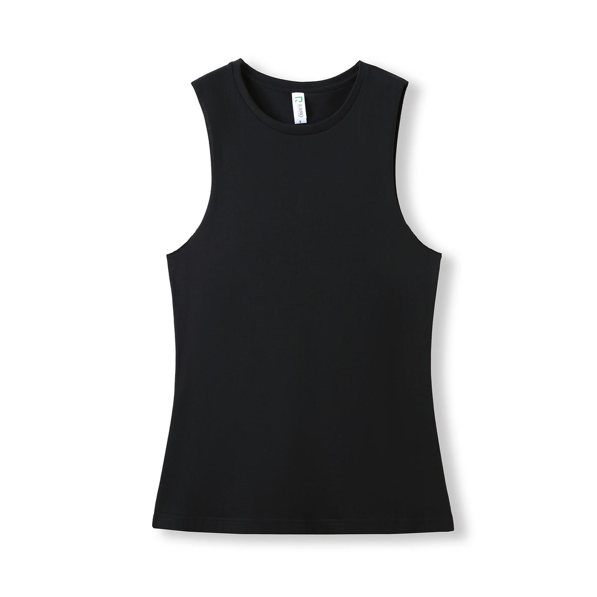 Women's combed cotton Tank in Black