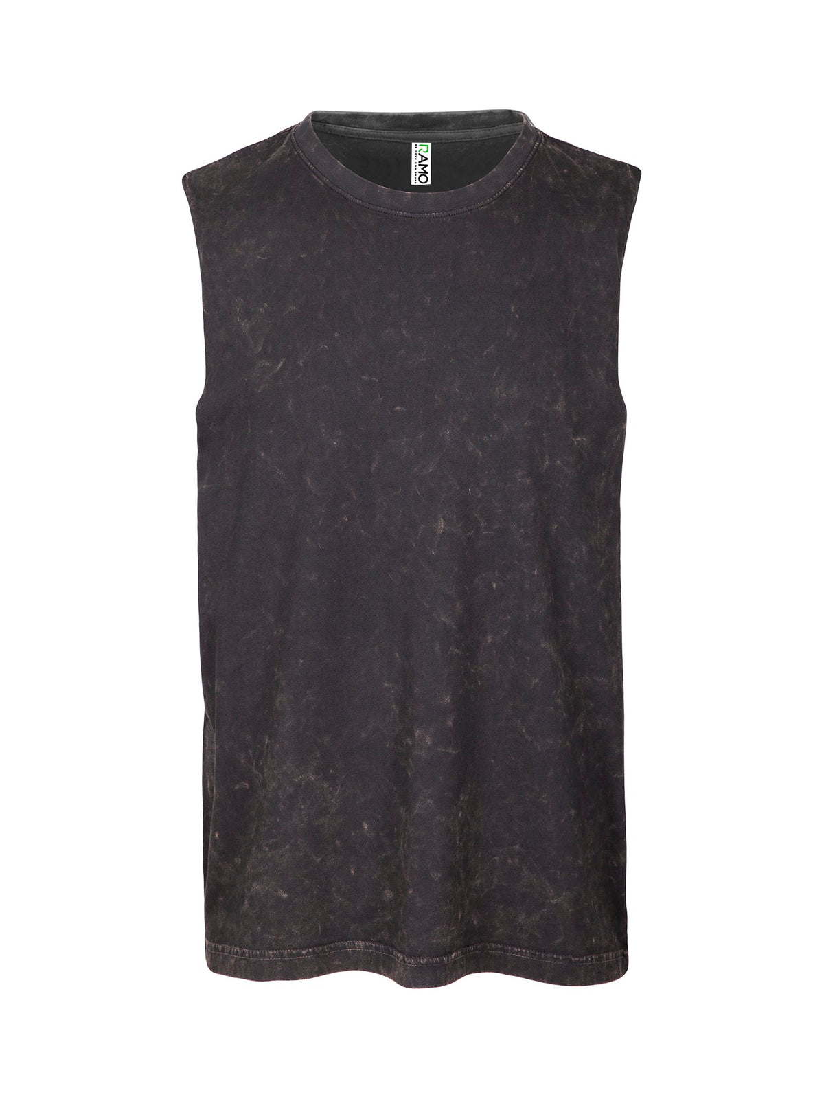 Men's Stone Wash Tanks in Black