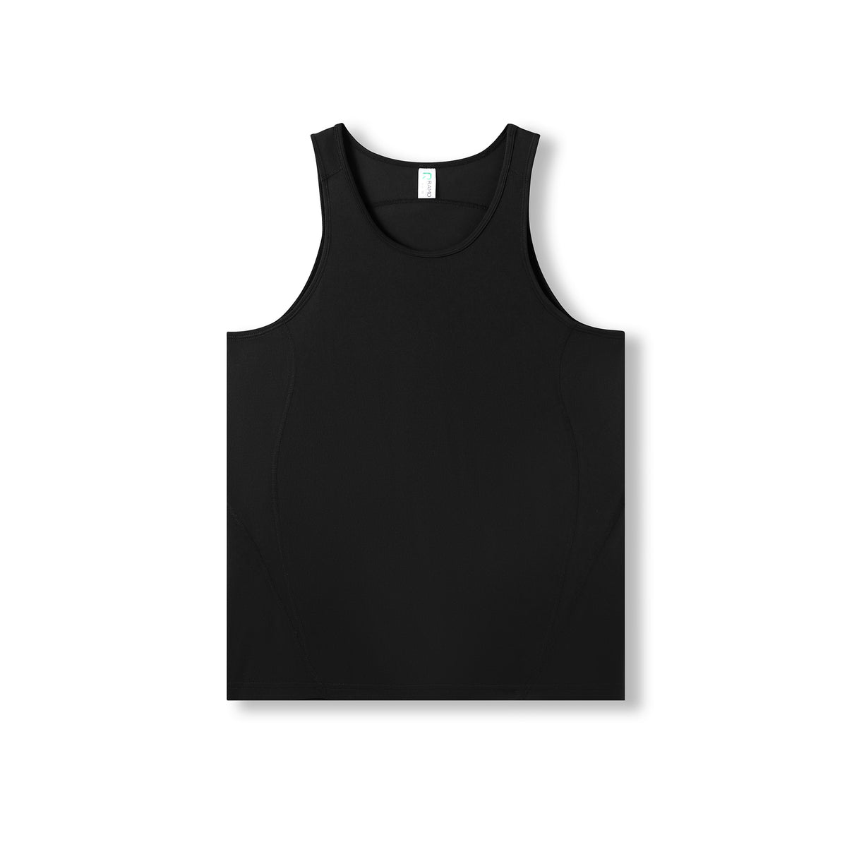 Mens Accelerator Cool Dry Singlet in Black/Black