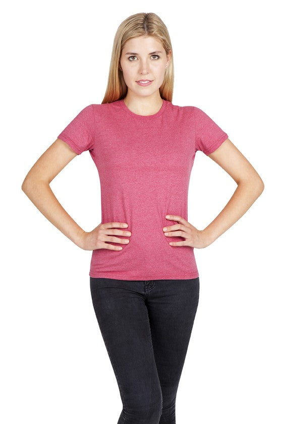 Womens Color Marl Tee in Blue Marl