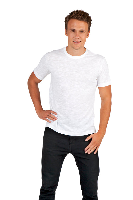 Men's / Unisex Raw Cotton Wave T-shirt in Black