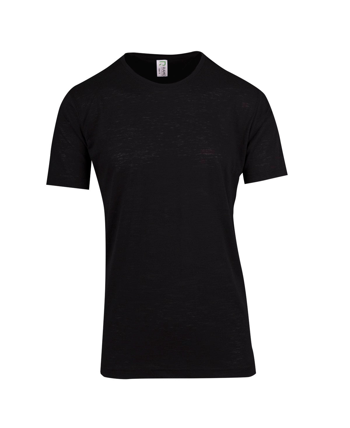 Men's / Unisex Raw Cotton Wave T-shirt in Black