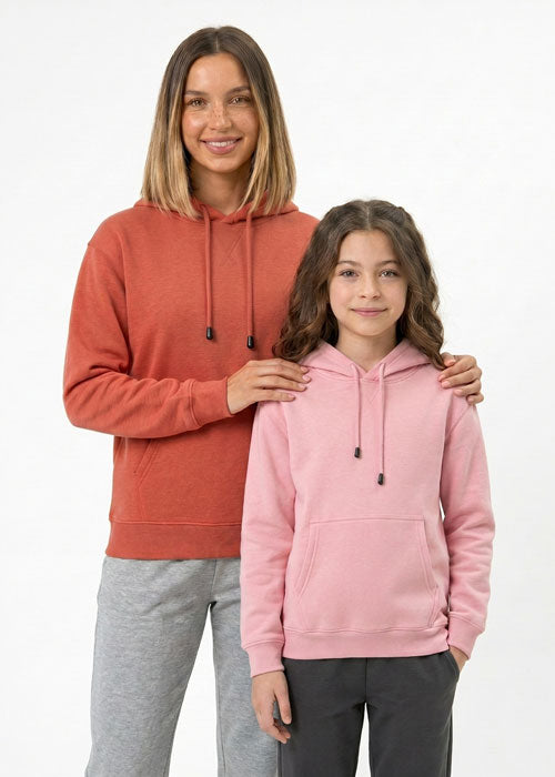 Womens/Juniors Kangaroo Pocket Hoodies in Black