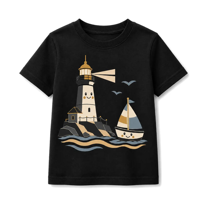 Hickson Heritage Young Heritage Lighthouse and Sailboat T-shirt from the existing collection