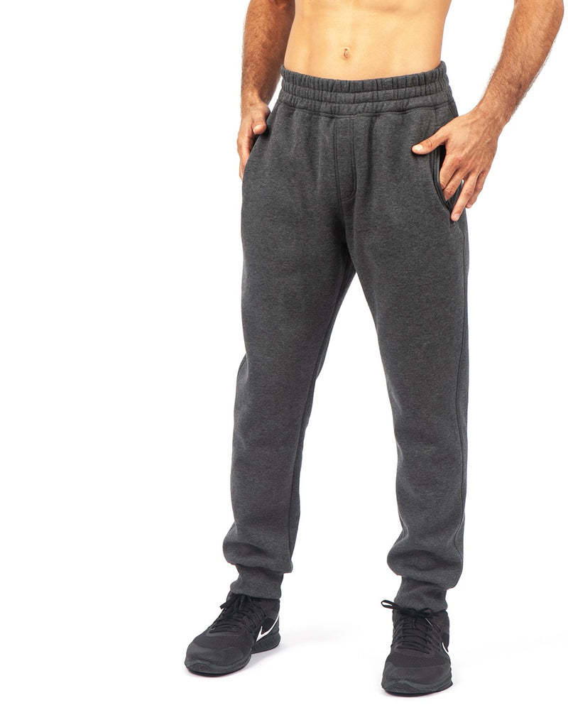 Mens' STANCE brushed fleece pants in Black