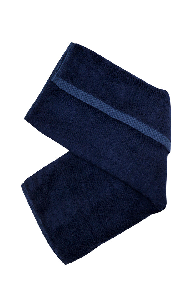 Bamboo Hand Towel - Navy Blue front