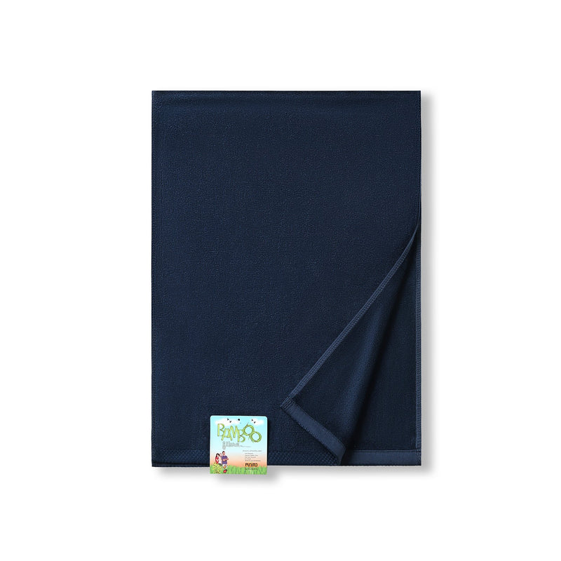 Bamboo Fitness Towel - Navy Blue front