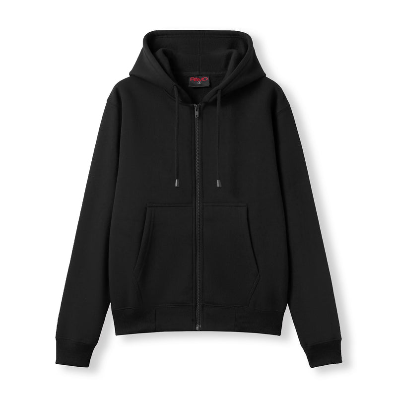 Womens/Juniors Zipper Hoodies with Pocket in Black