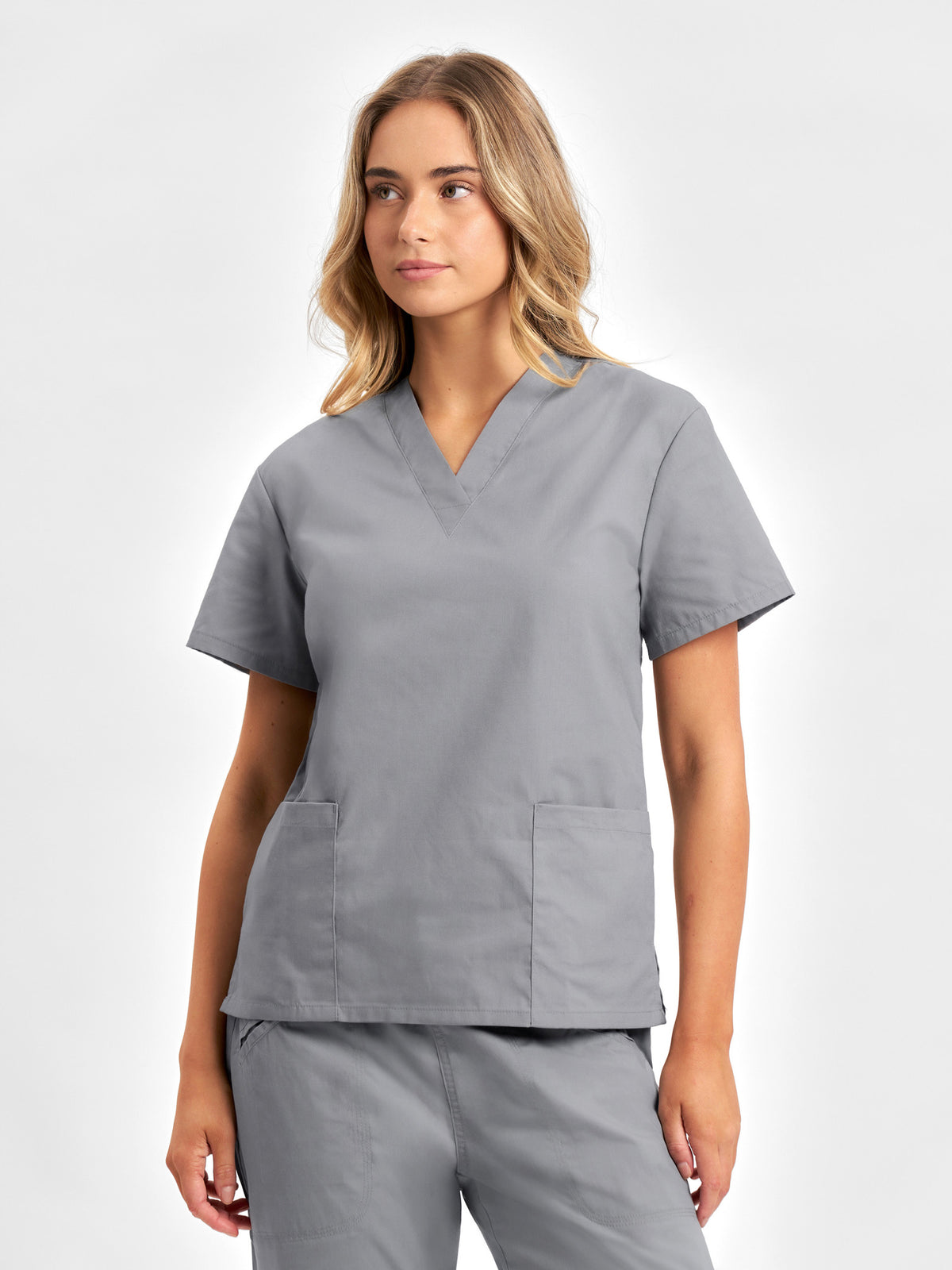 Inaura Classic Womens Scrub Top — model view
