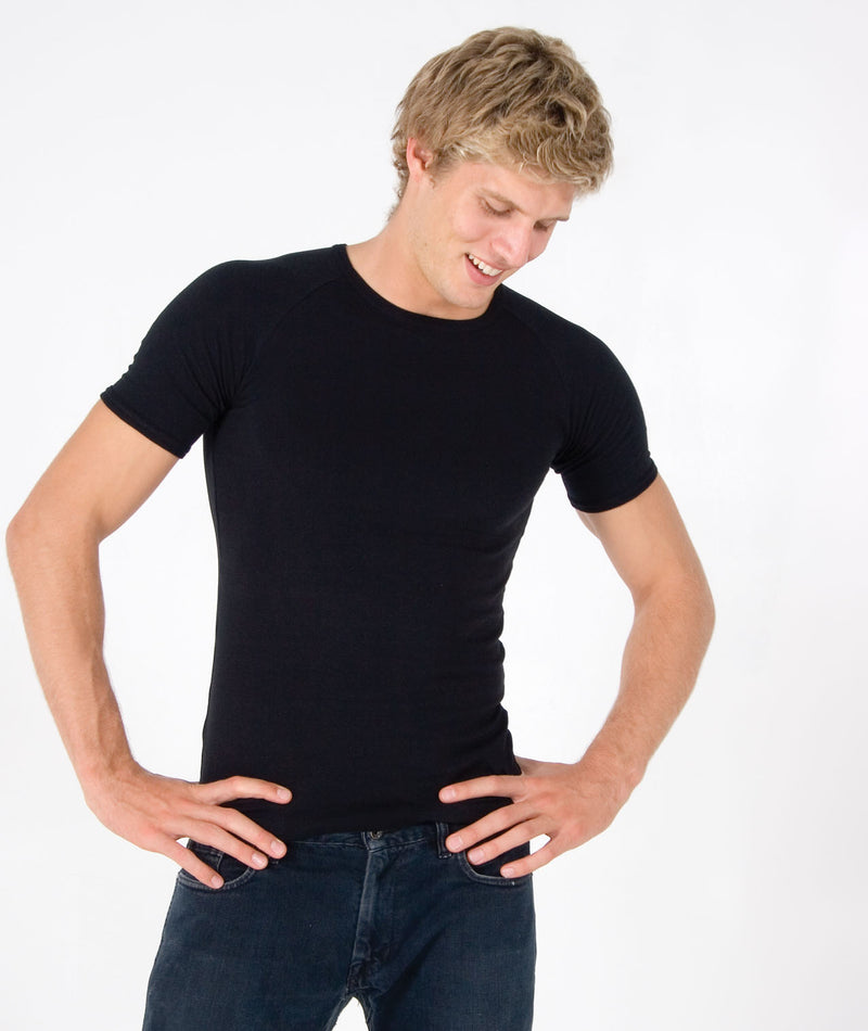 Men's Spandex T-shirt in Black