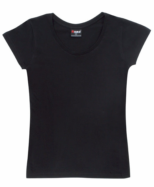 Women's Jersey Scoop  Neck T-shirt in Black
