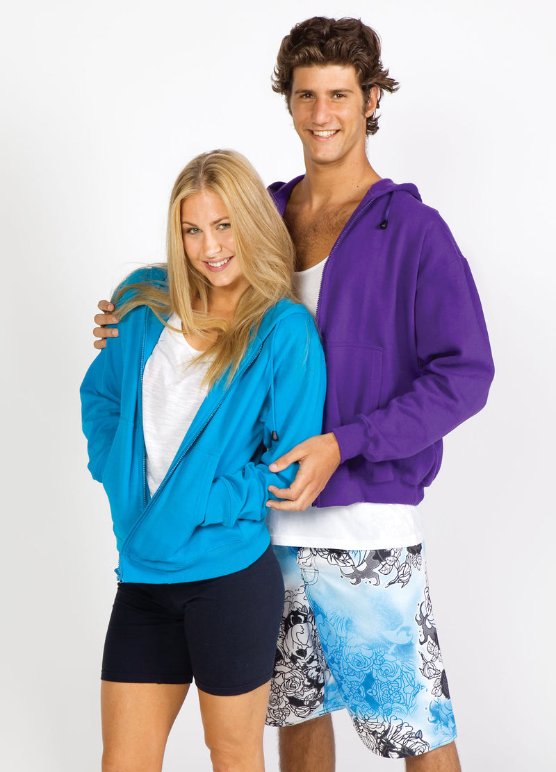Mens Zip Hoodies with Pocket in Black