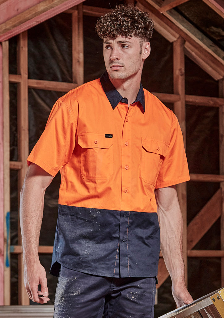 SYZMIK | Orange/Navy | front