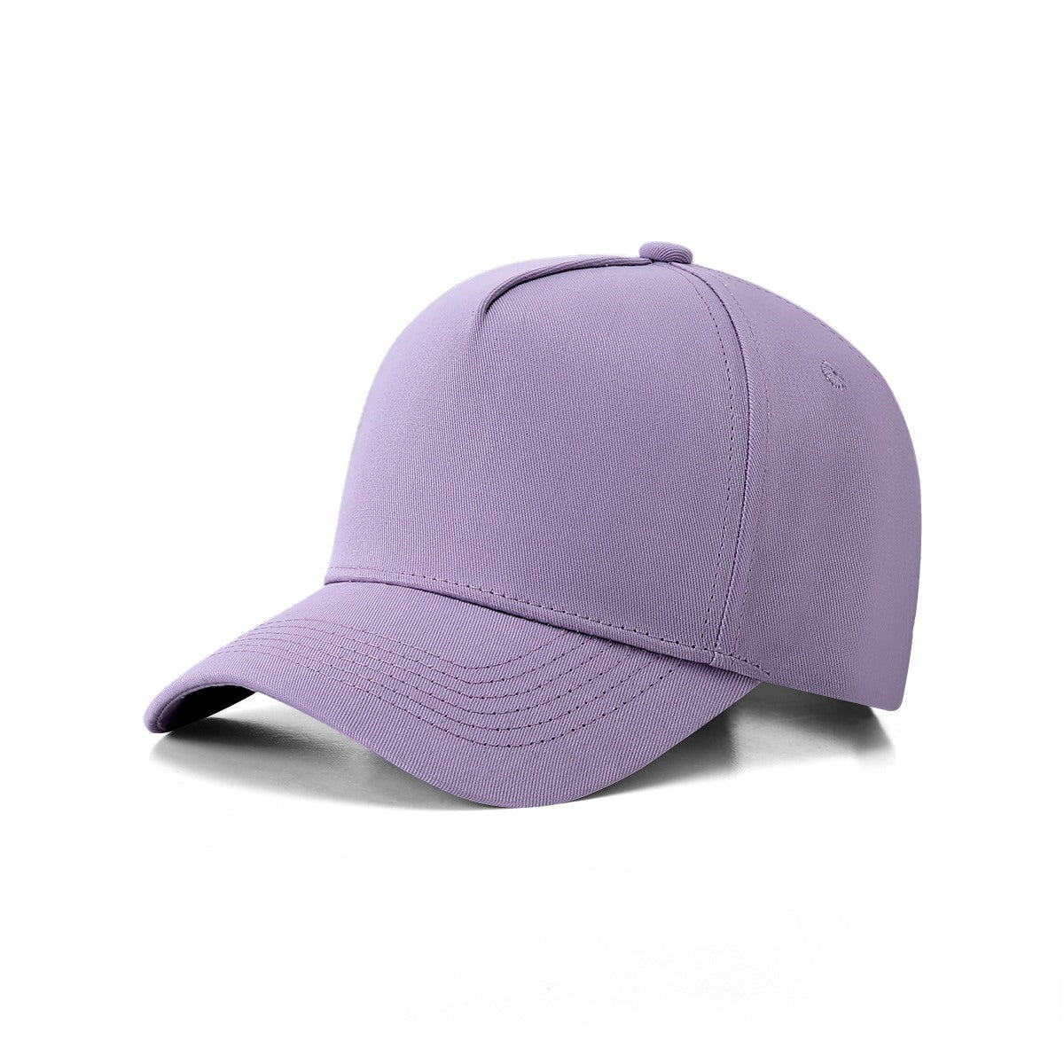 Heavyweight 280gsm 100% cotton drill 5 panel cap - Lavender front