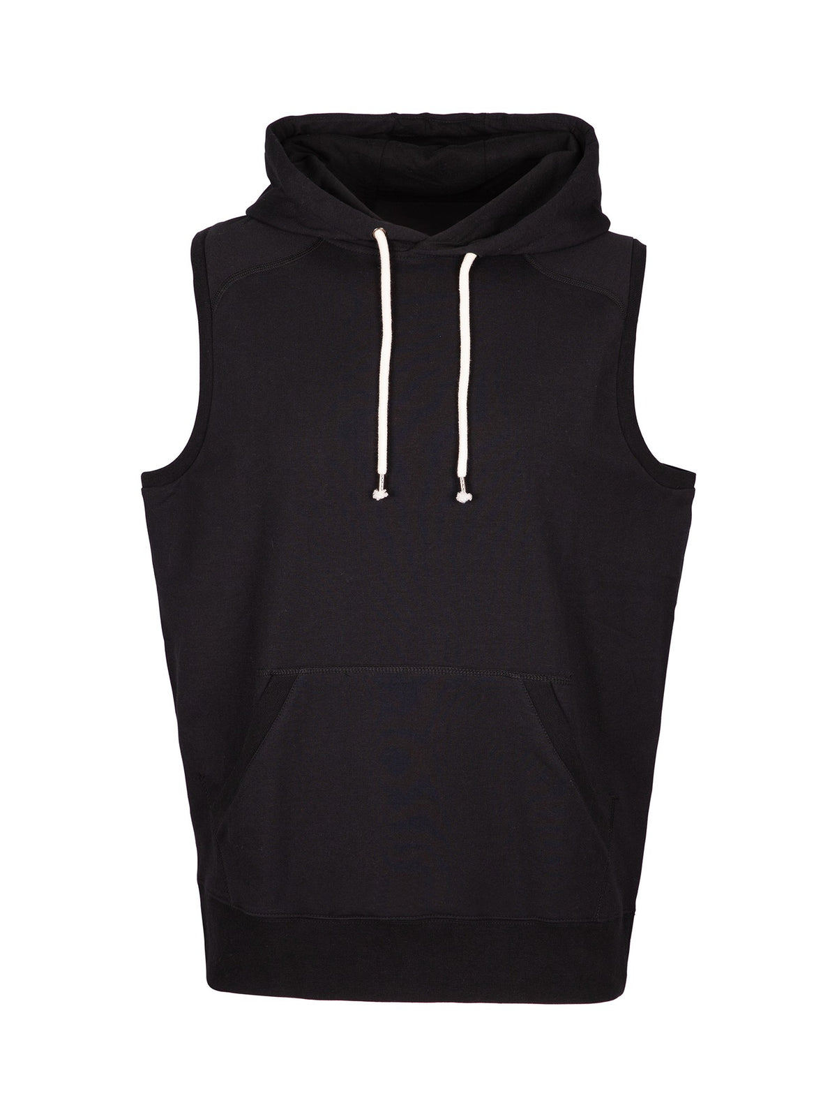 Men's Heather SLEEVELESS Hoodies - Greatness Range in Black