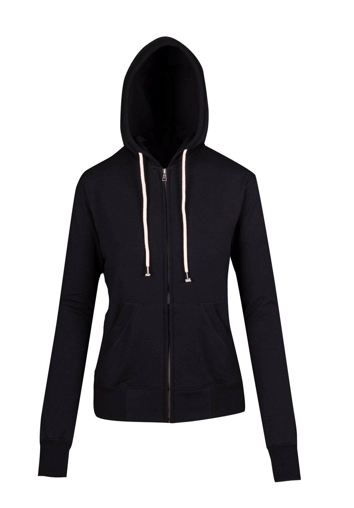 Womens/Junior Greatness Heather Zip Hoodie in Black