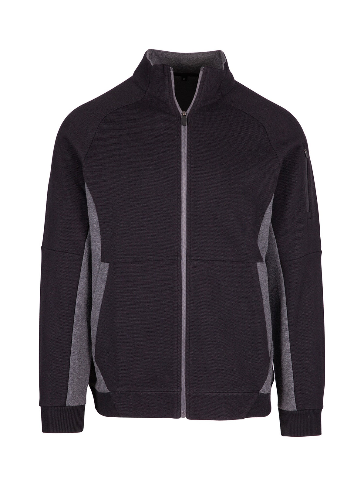 Mens' Icon Jacket - 420 gsm in Black/Dark Marl