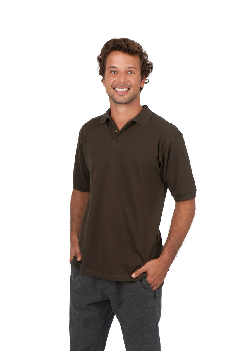Men's Cotton  Pigment Dyed Polo in Black